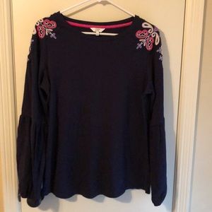 Navy sweatshirt NWOT